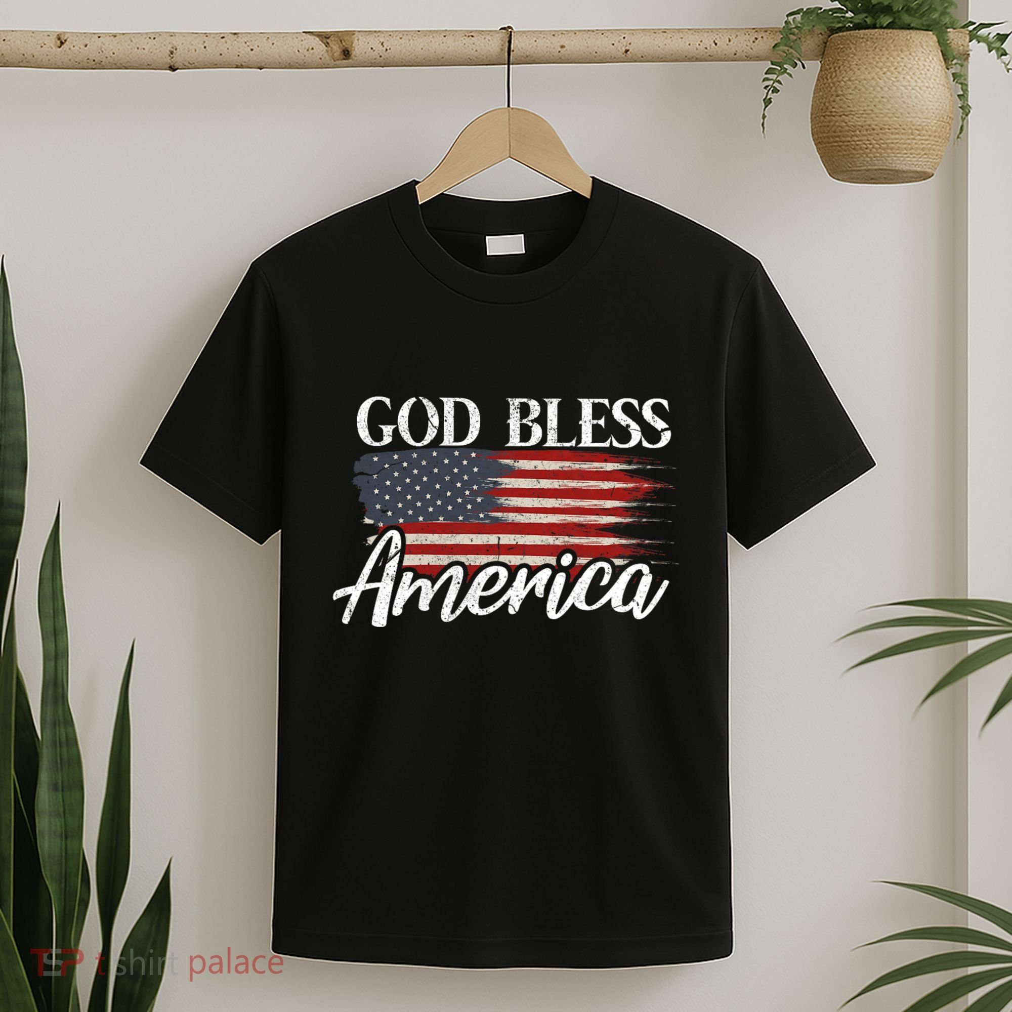 God Bless America 4th Of July Patriotic Usa T-Shirt