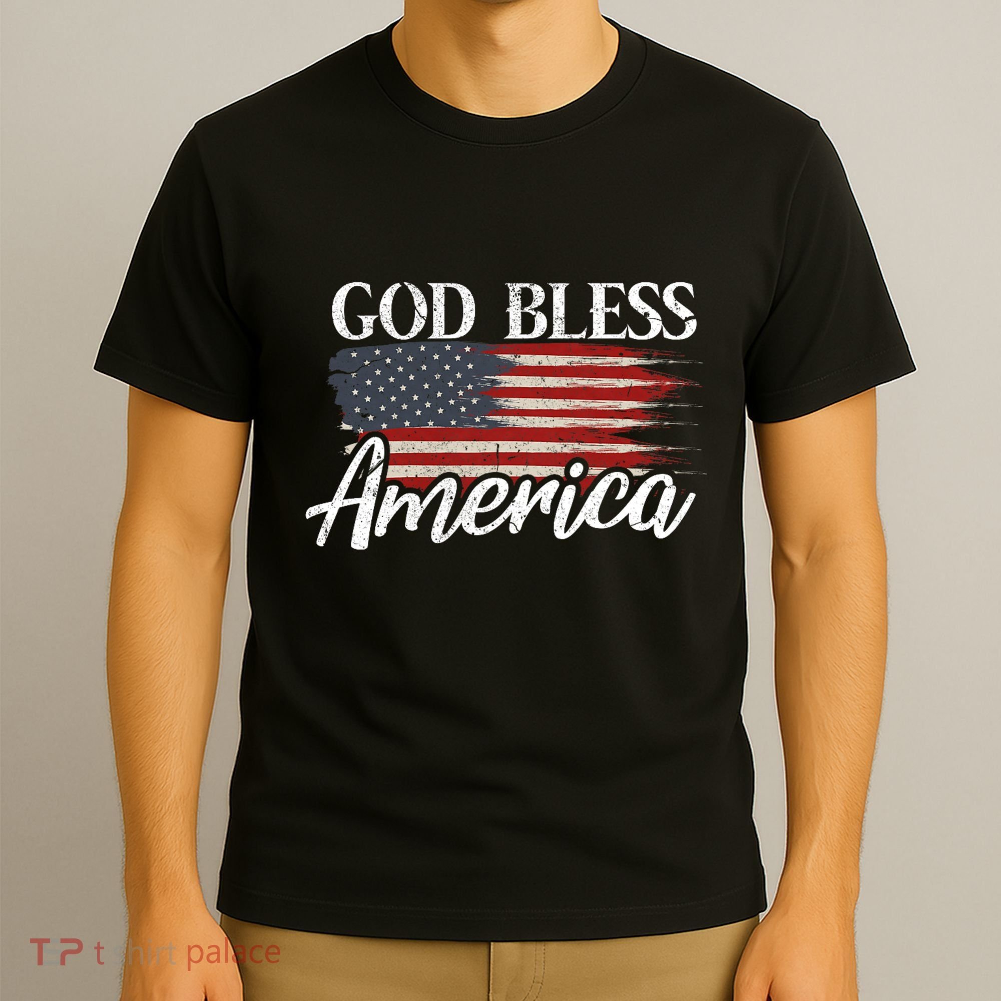 God Bless America 4th Of July Patriotic Usa T-Shirt