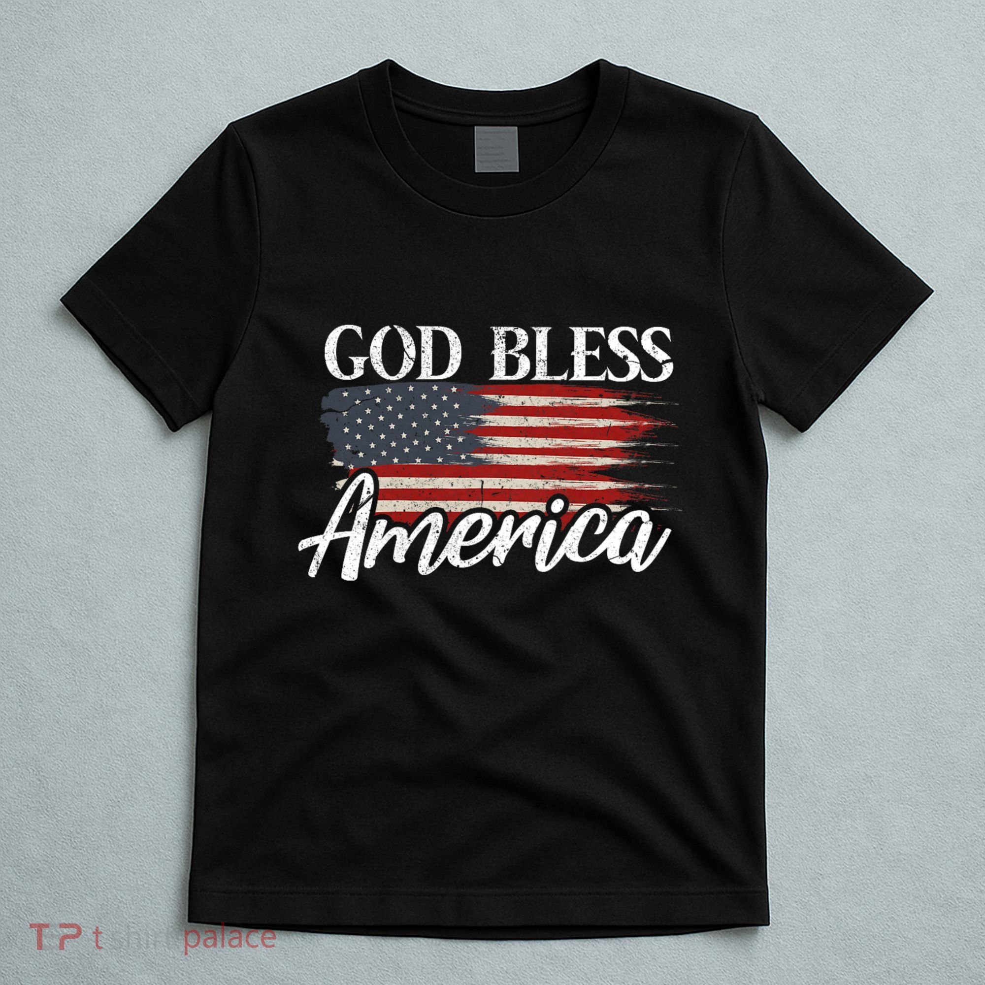 God Bless America 4th Of July Patriotic Usa T-Shirt