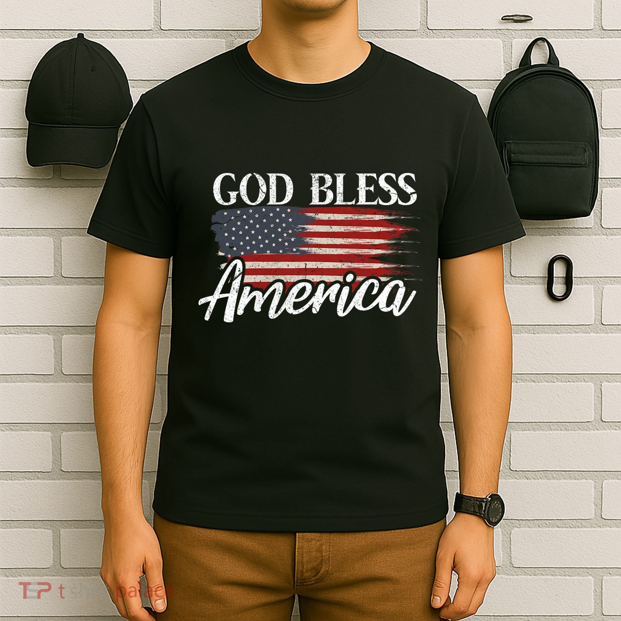 God Bless America 4th Of July Patriotic Usa T-Shirt