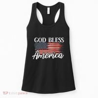 God Bless America 4th Of July Patriotic Usa Women's Tank Top thumb 0