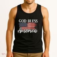 God Bless America 4th Of July Patriotic Usa Tank Top thumb 3