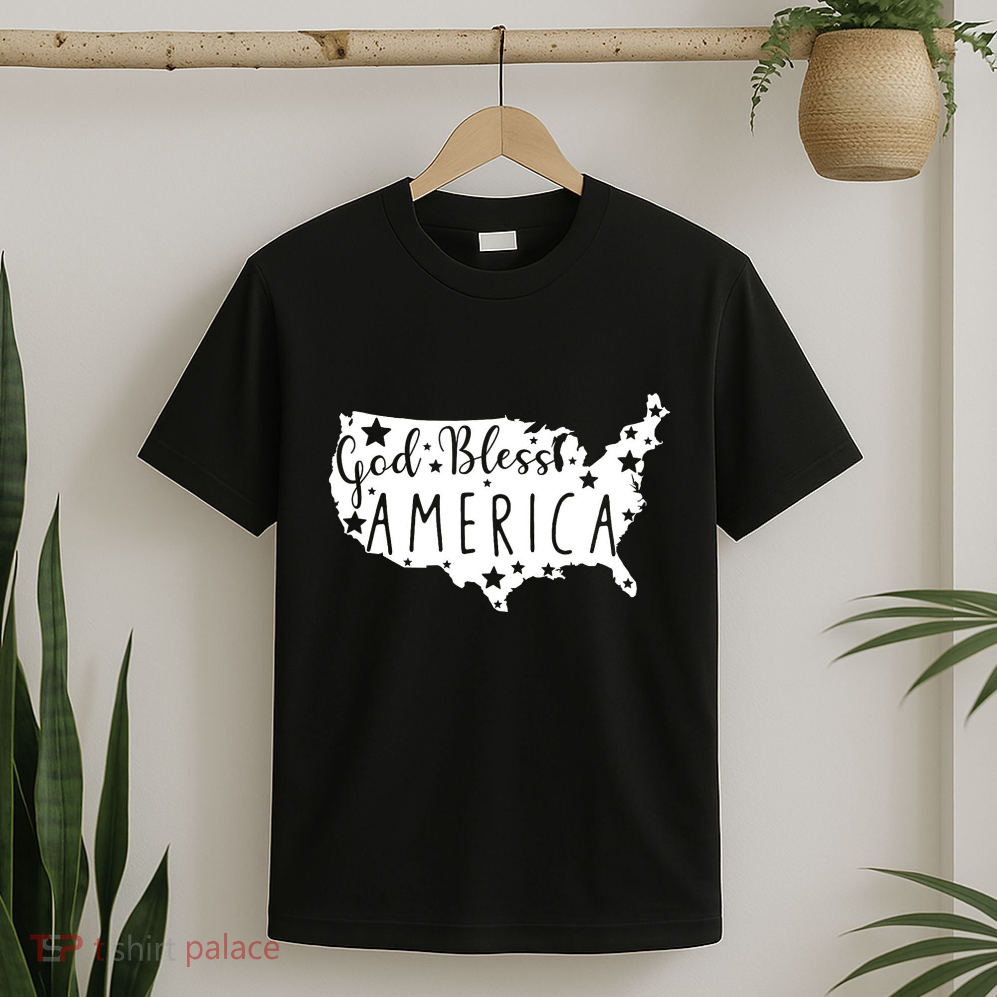 God Bless America 4th Of July Usa American Patriotic T-Shirt