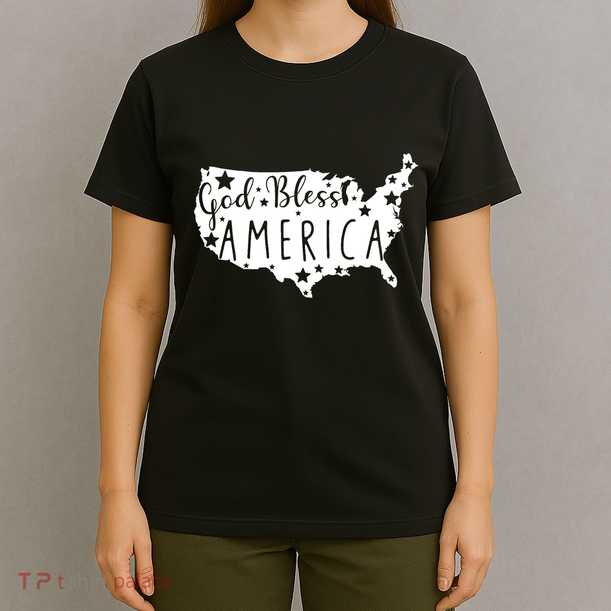 God Bless America 4th Of July Usa American Patriotic T-Shirt