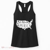 God Bless America 4th Of July Usa American Patriotic Women's Tank Top thumb 0