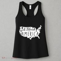 God Bless America 4th Of July Usa American Patriotic Women's Tank Top thumb 3