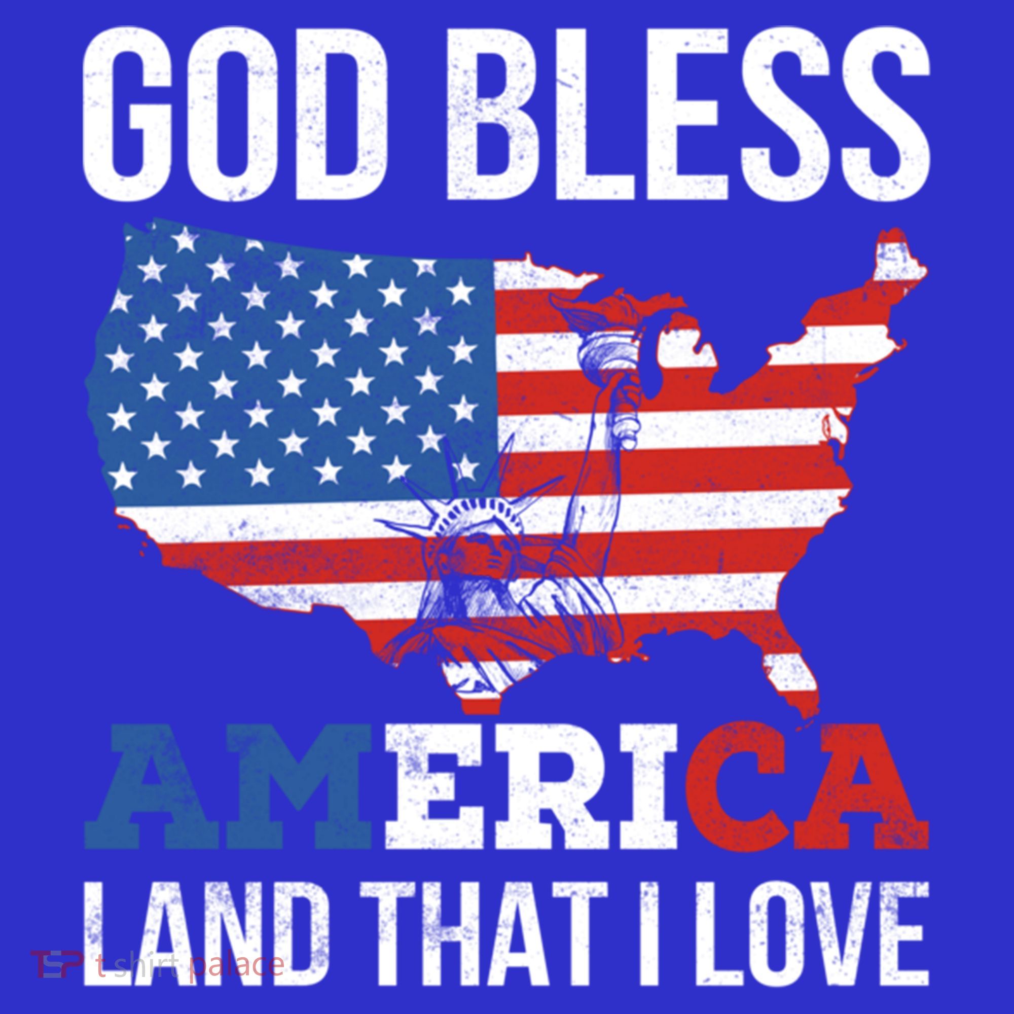 God Bless America Land That I Love American Flag Meaningful Gift Baby Bodysuit