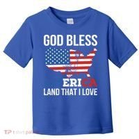 God Bless America Land That I Love American Flag Meaningful Gift Toddler T-Shirt thumb 0