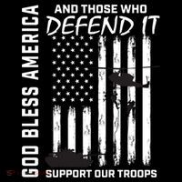God Bless America Support Our Troops Veterans American Flag Meaningful Gift Coffee Mug thumb 5