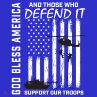 God Bless America Support Our Troops Veterans American Flag Meaningful Gift Mousepad thumb 1
