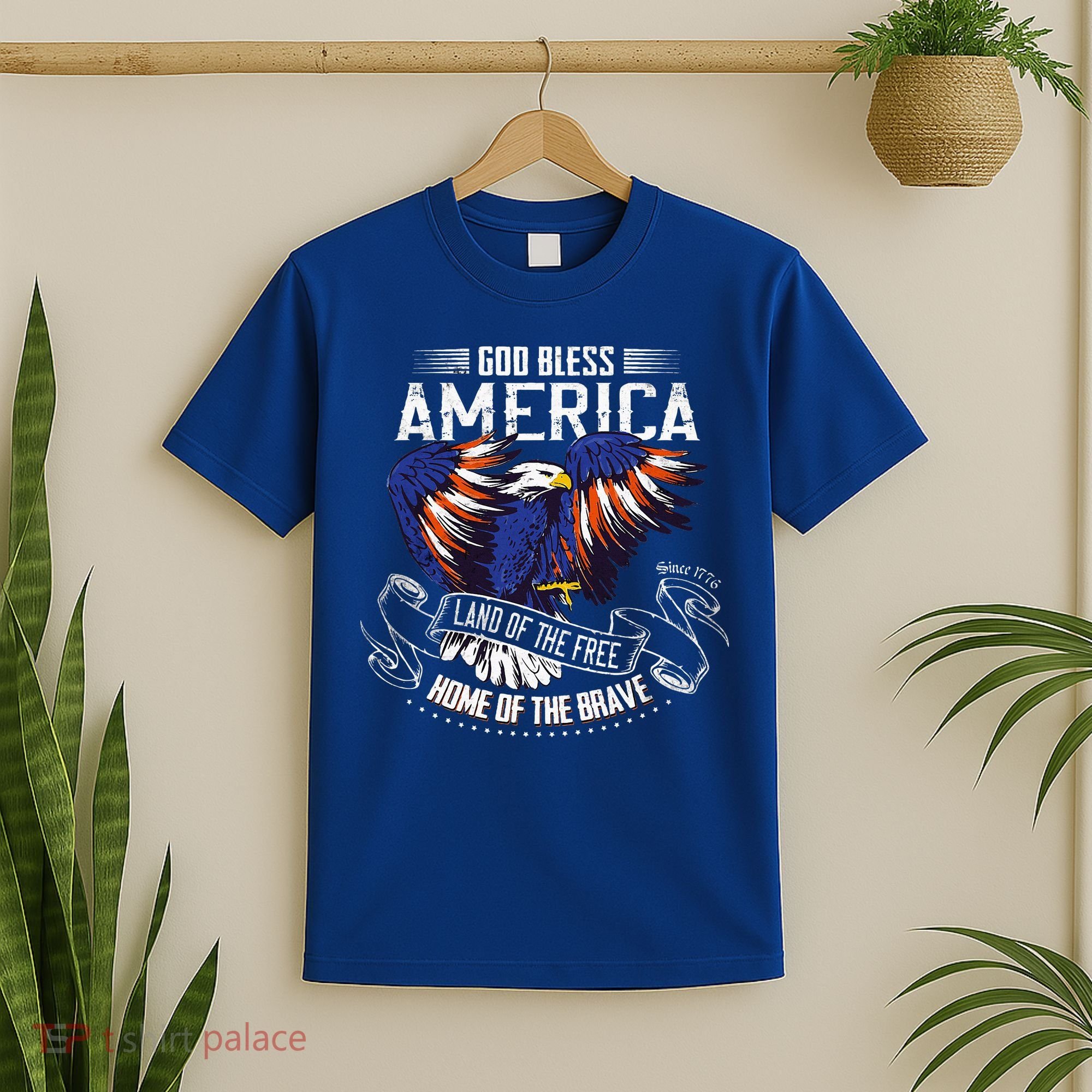 God Bless America Land Of The Free Because Of The Brave T-Shirt