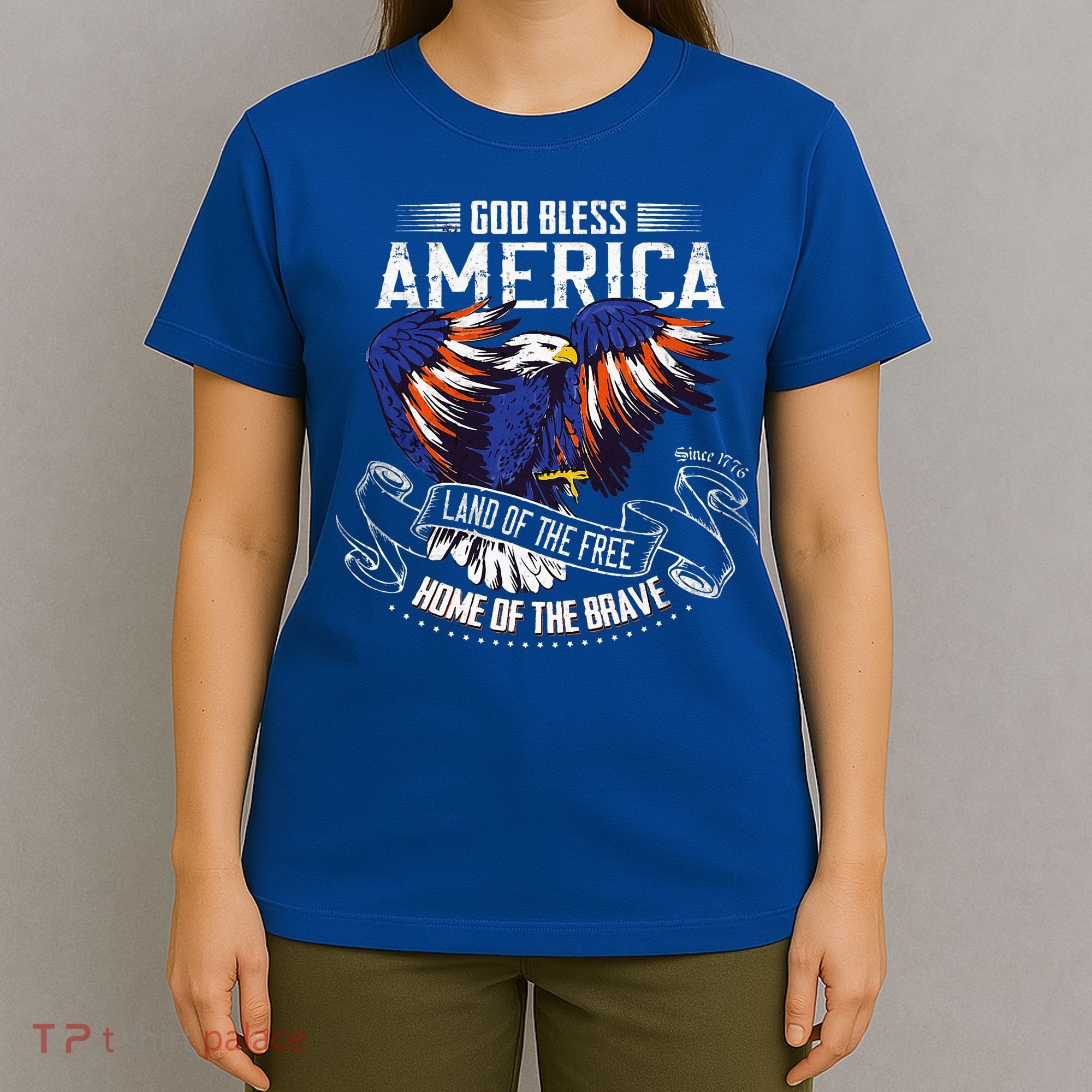 God Bless America Land Of The Free Because Of The Brave T-Shirt