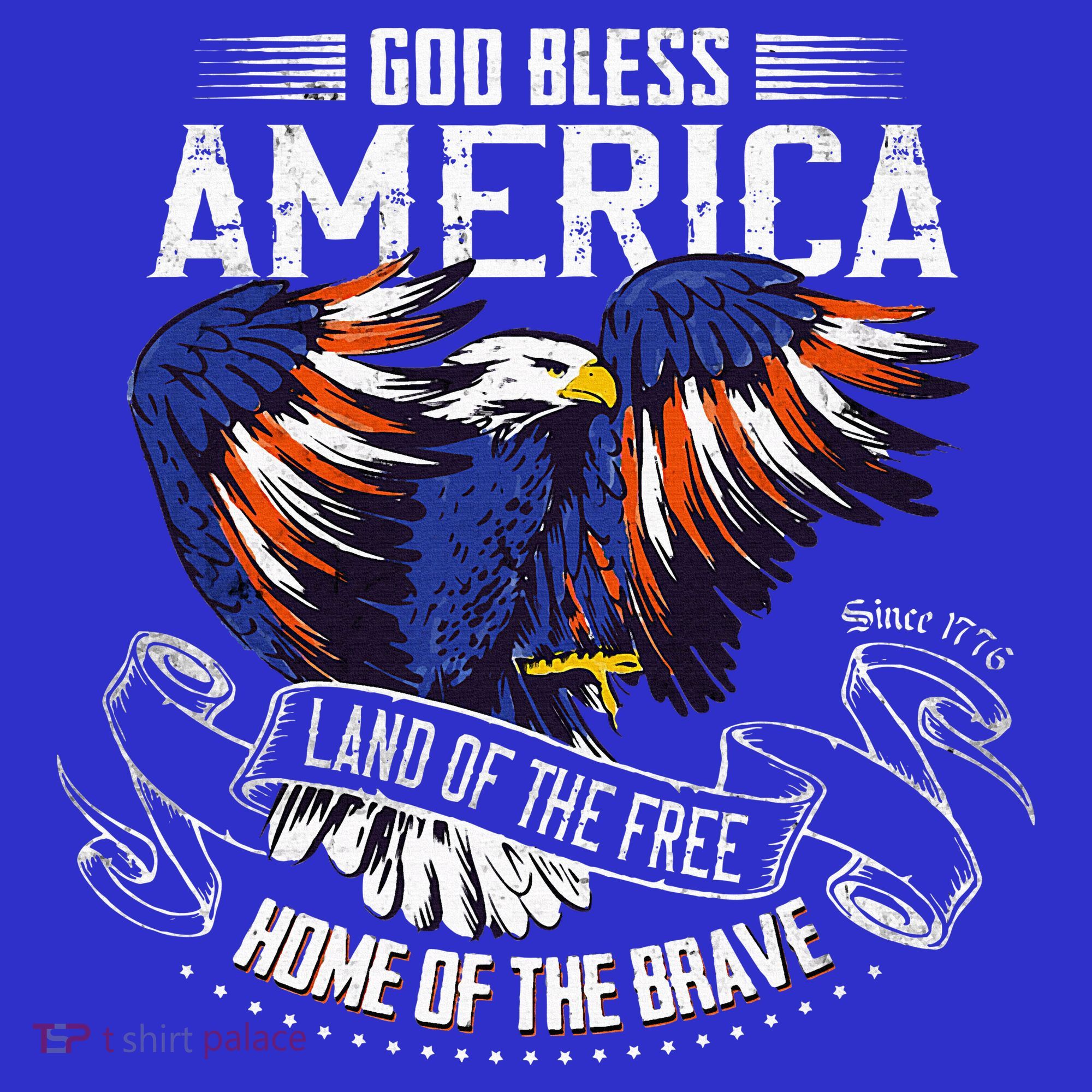 God Bless America Land Of The Free Because Of The Brave T-Shirt