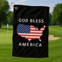 God Bless America Golf Towel thumb 1