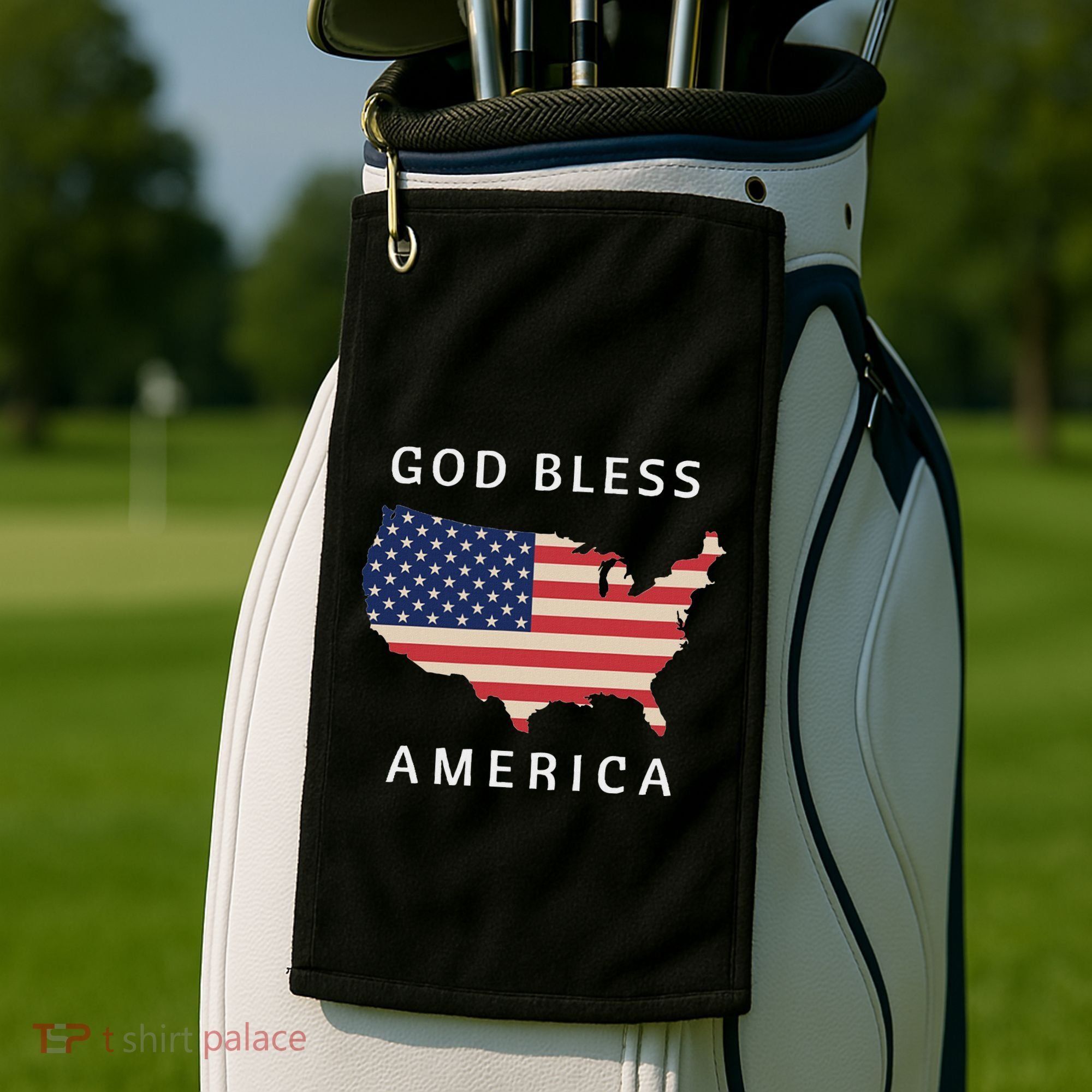 God Bless America Golf Towel