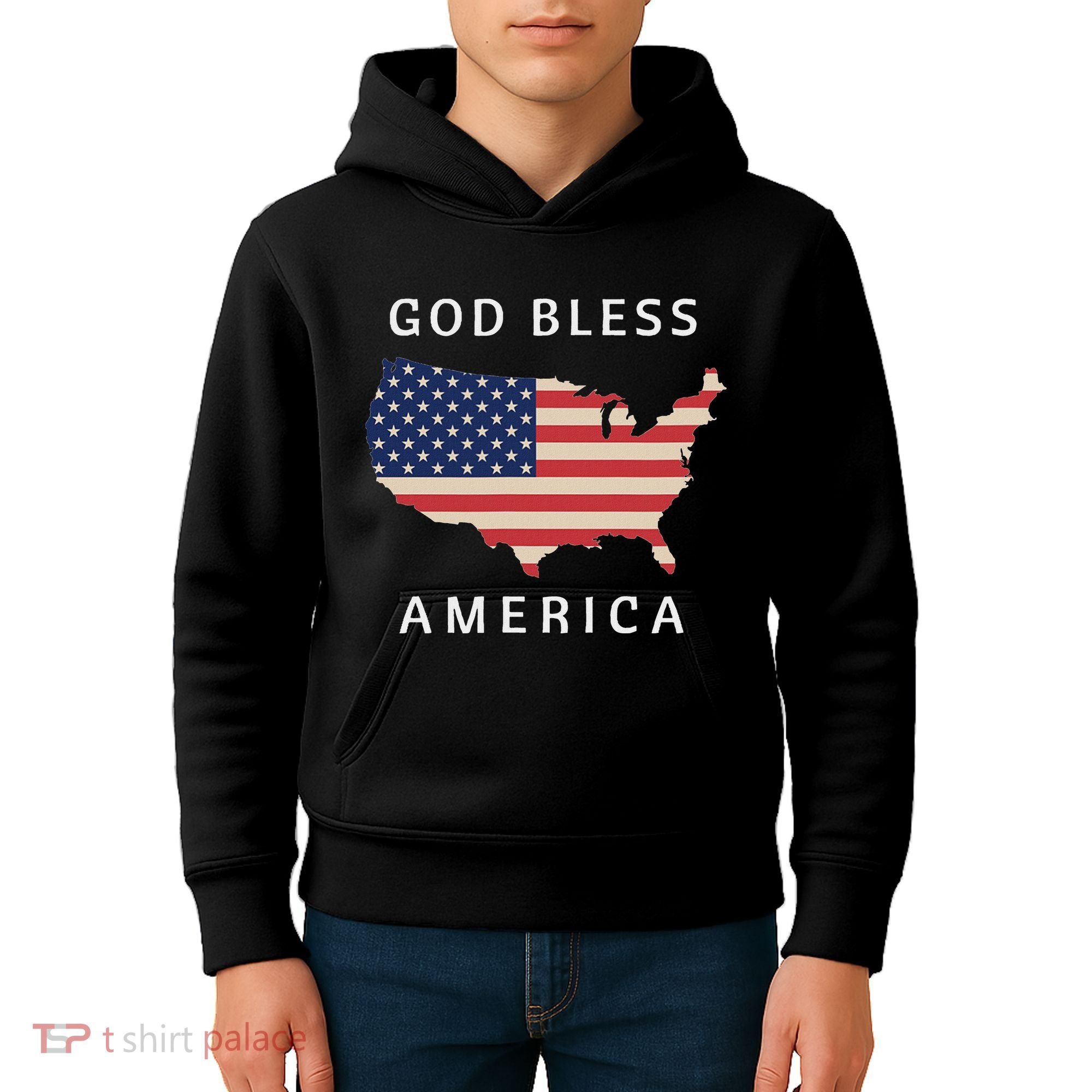 God Bless America Kids Hoodie