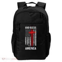 God Bless America Christian Patriot Usa Flag Backpack thumb 0