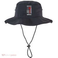 God Bless America Christian Patriot Usa Flag Bucket Hat thumb 0