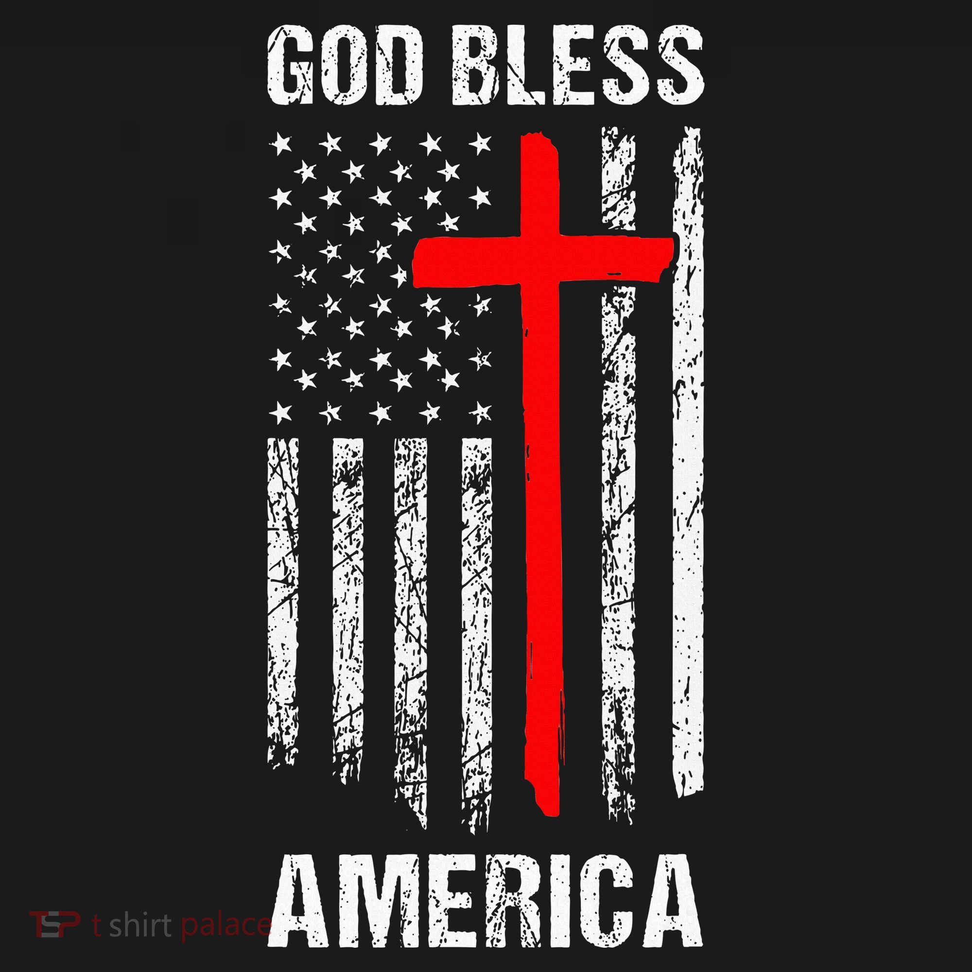 God Bless America Christian Patriot Usa Flag Coaster