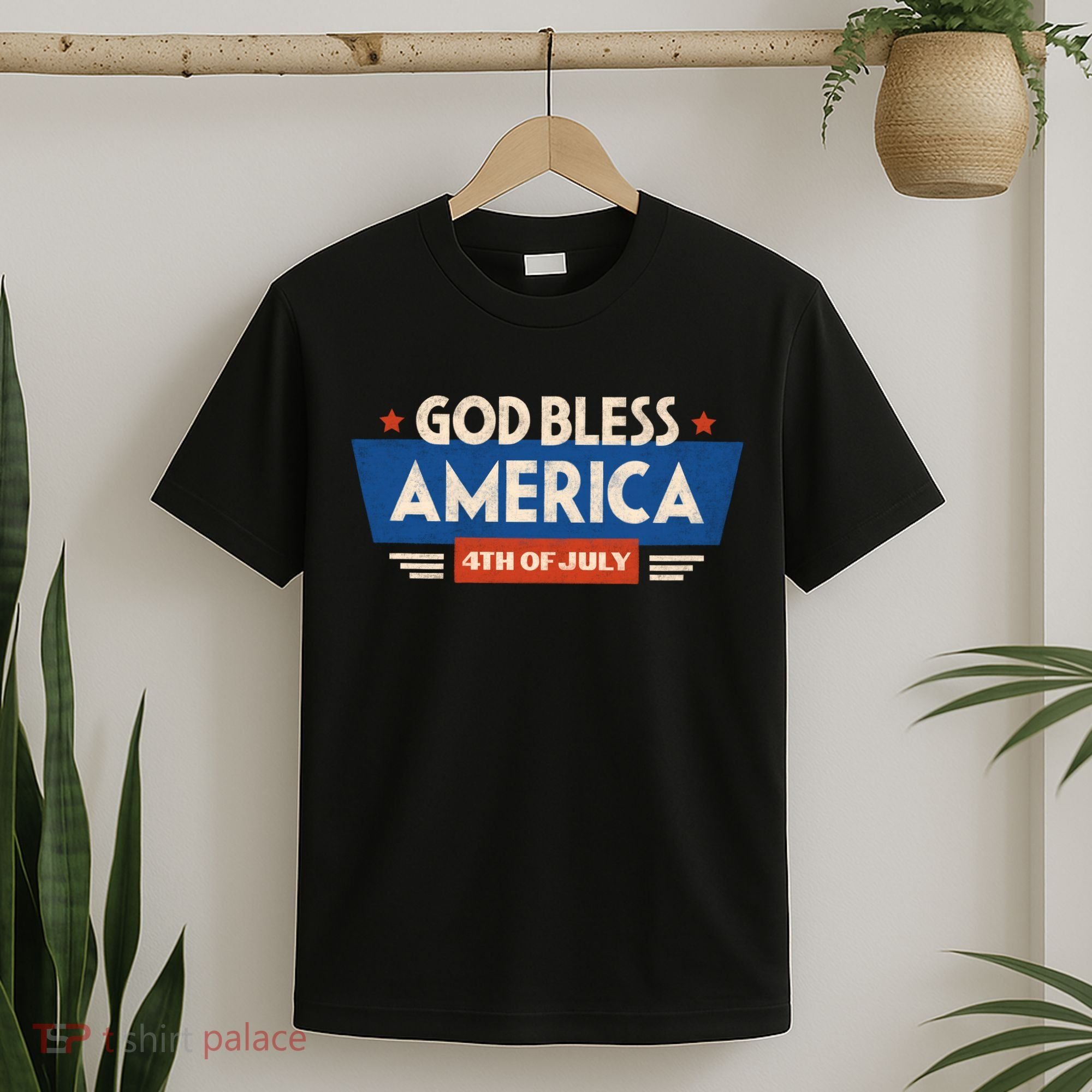 God Bless America 4th Of July Vintage T-Shirt