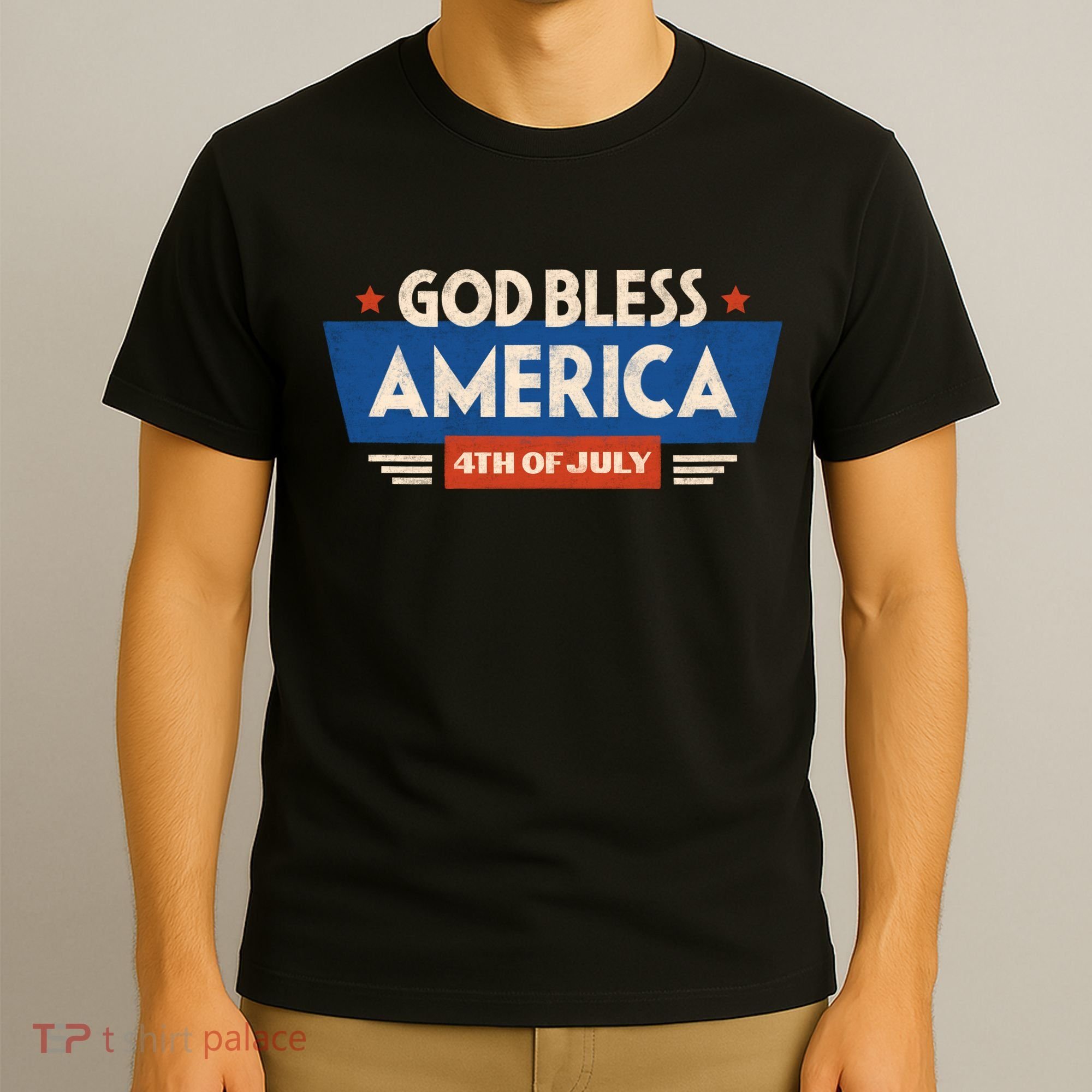 God Bless America 4th Of July Vintage T-Shirt