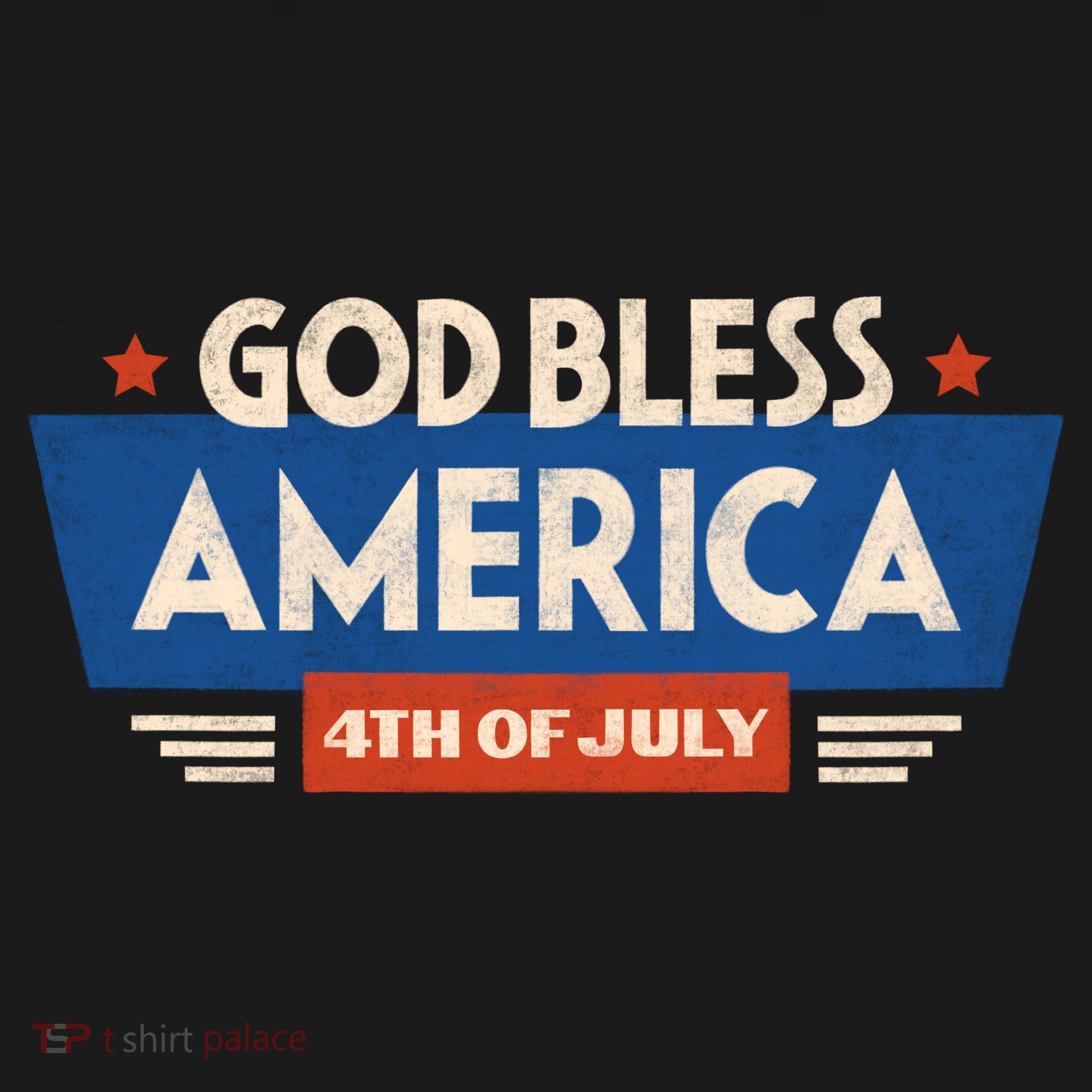 God Bless America 4th Of July Vintage T-Shirt