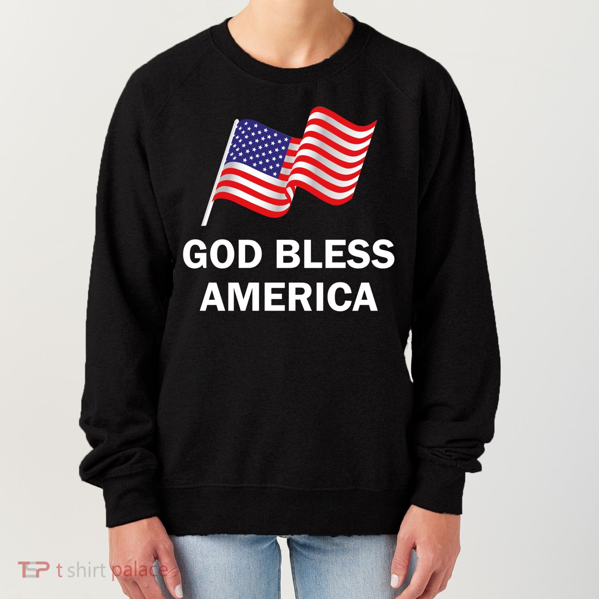 God Bless America Cool Gift Women's Sweatshirt