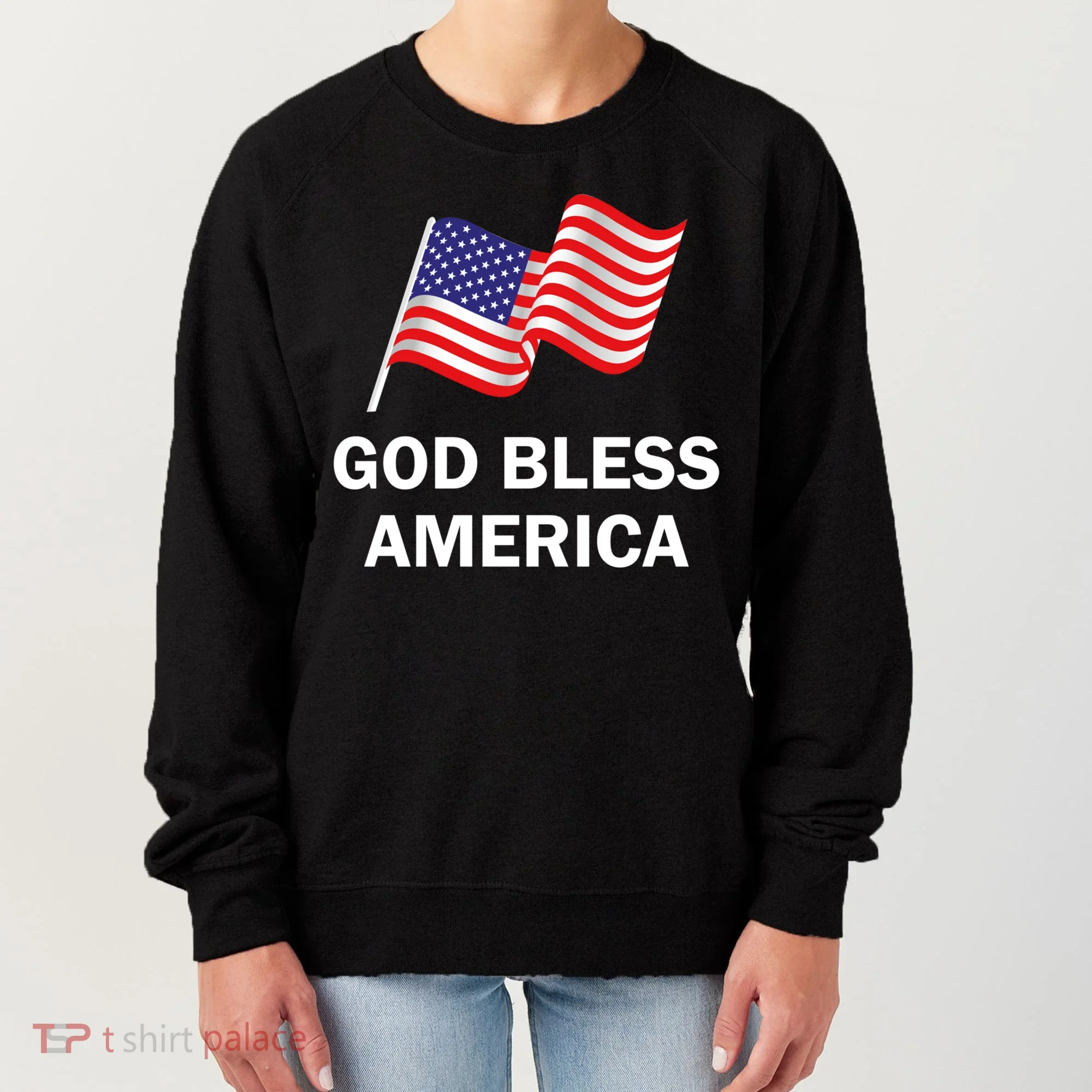 God Bless America Cool Gift Women's Sweatshirt