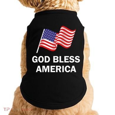God Bless America Cool Gift Doggie Tank