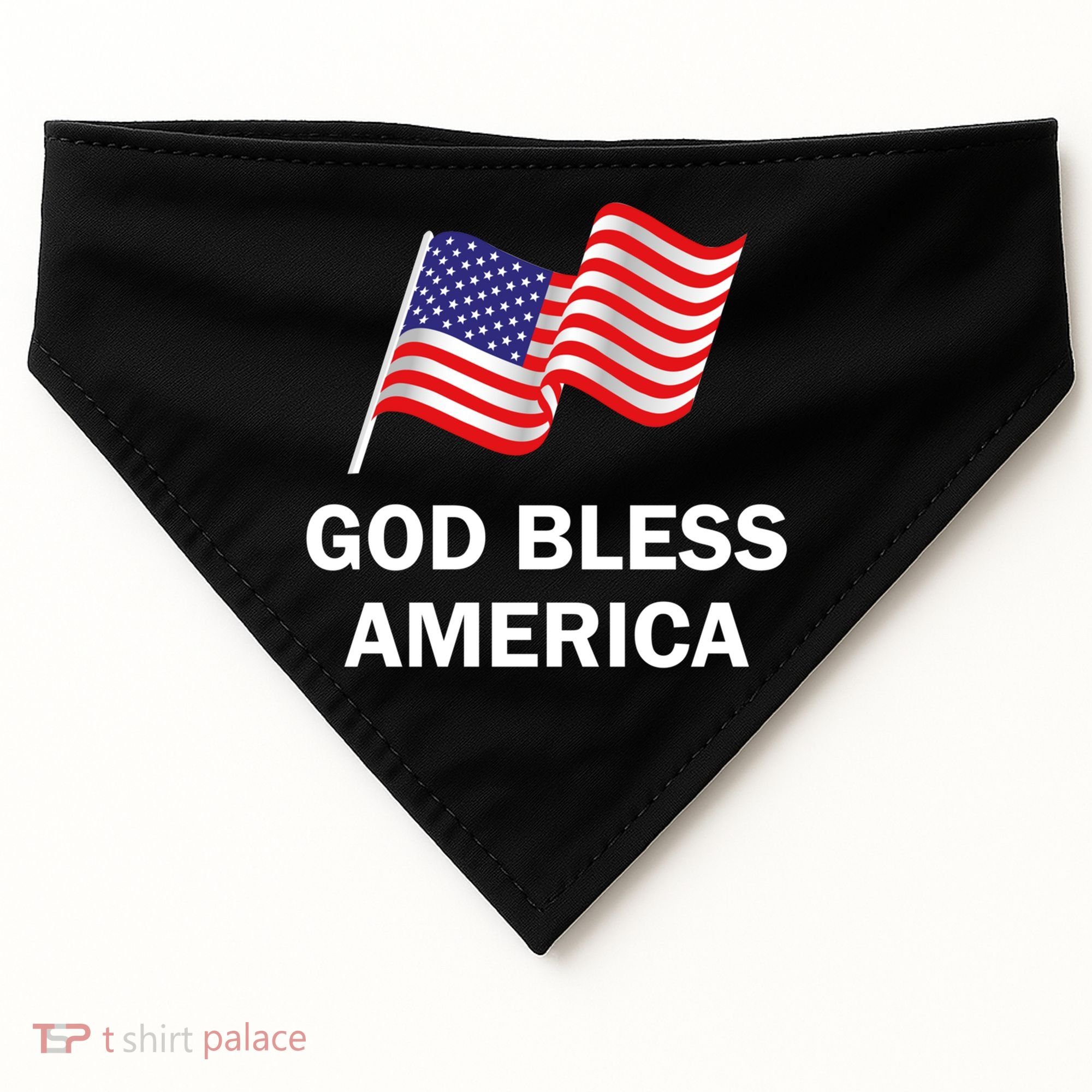 God Bless America Cool Gift USA-Made Doggie Bandana