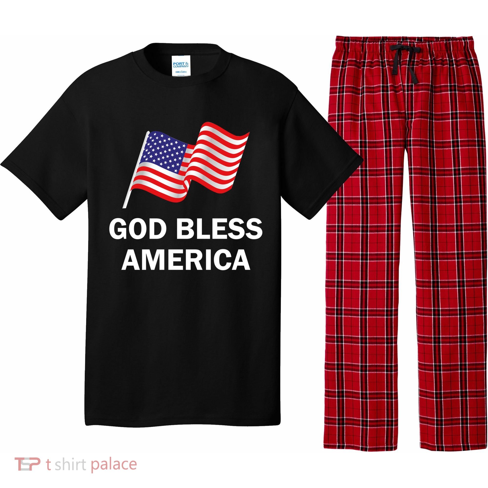 God Bless America Cool Gift Pajama Set