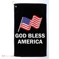 God Bless America Cool Gift Golf Towel thumb 0