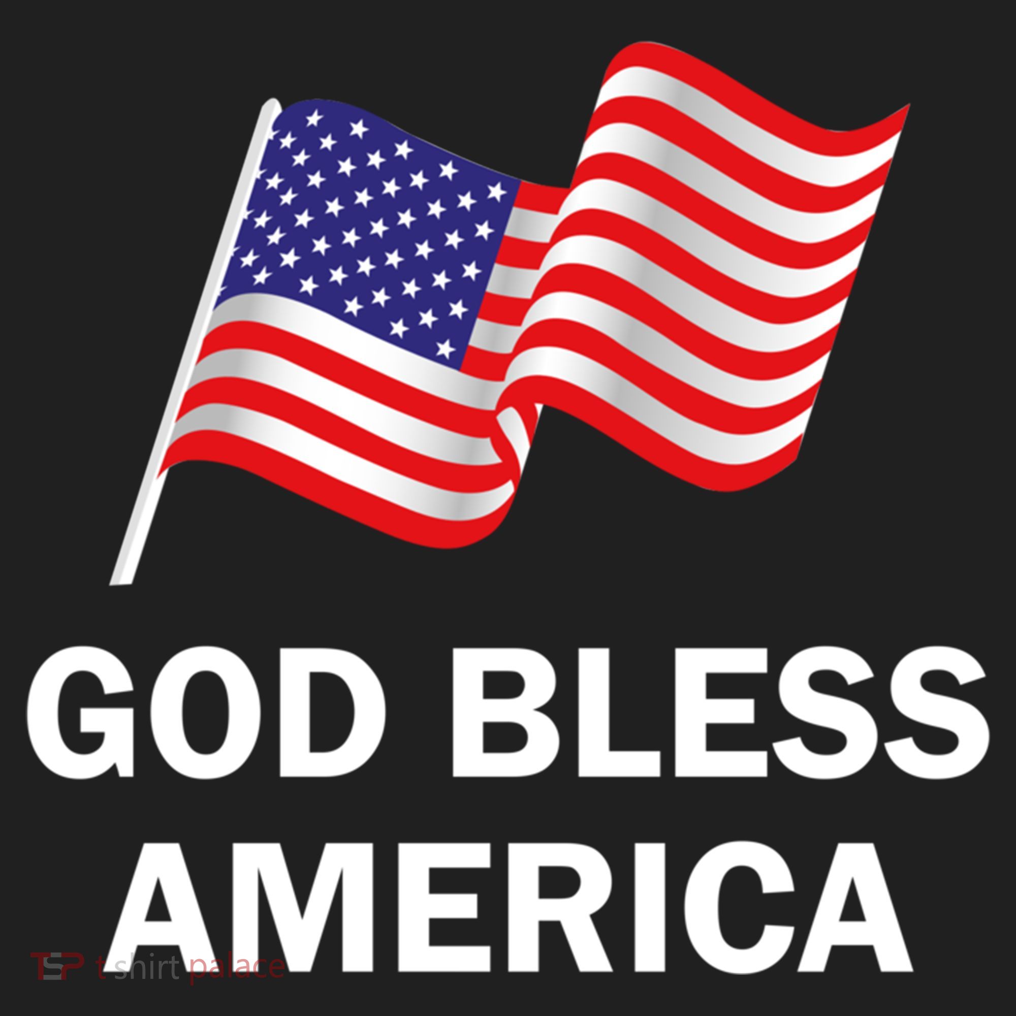God Bless America Cool Gift Golf Towel