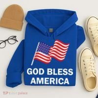 God Bless America Cool Gift Hoodie thumb 4