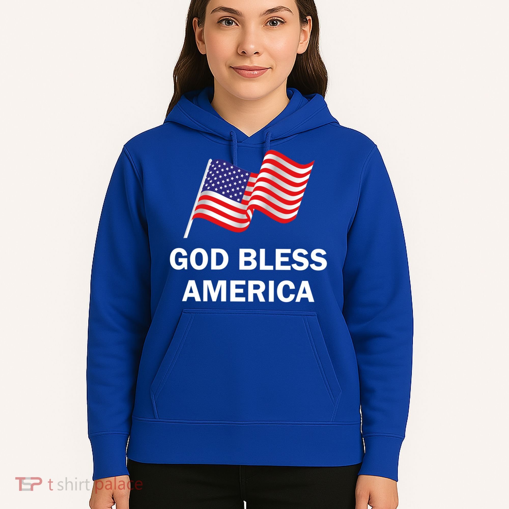 God Bless America Cool Gift Hoodie