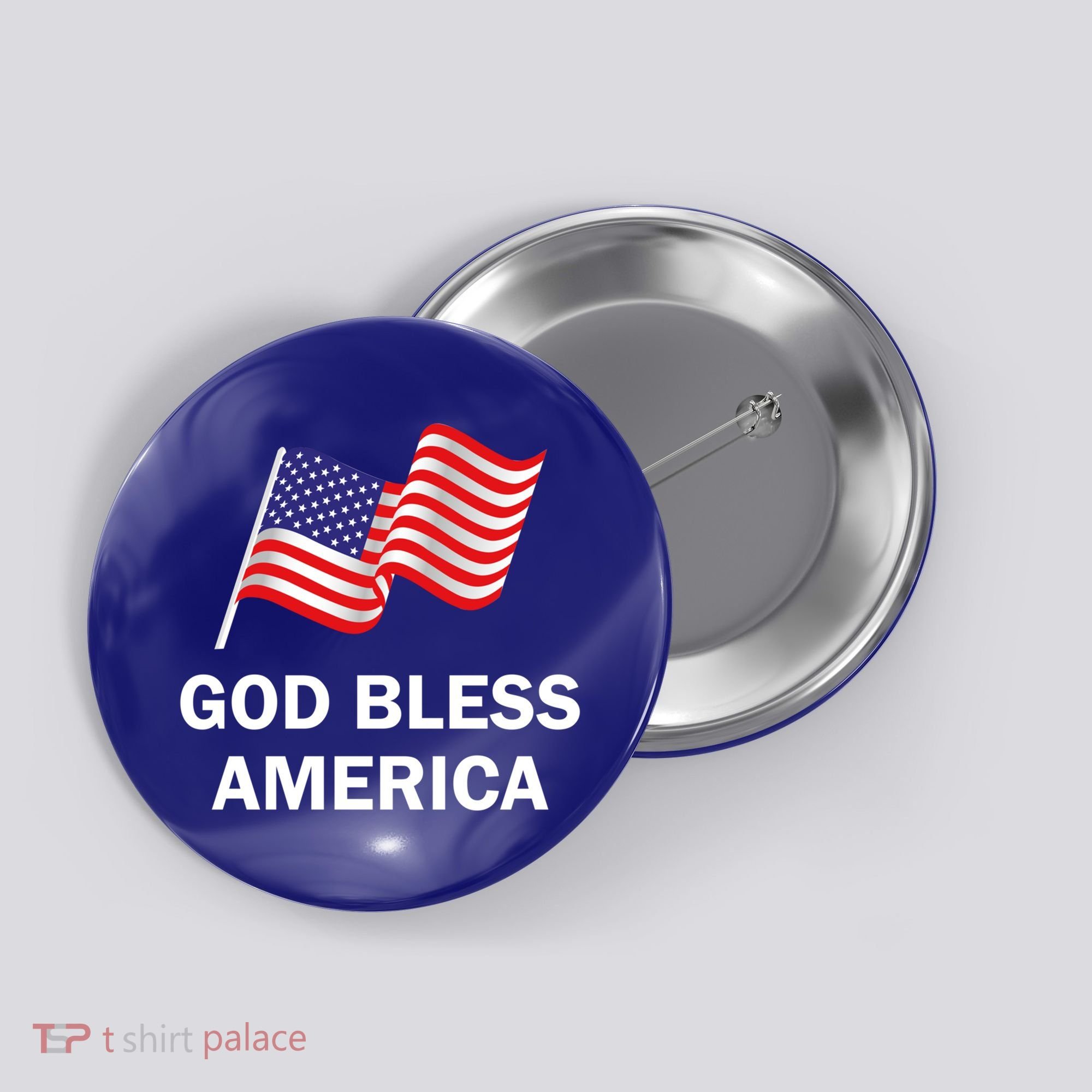 God Bless America Cool Gift Button