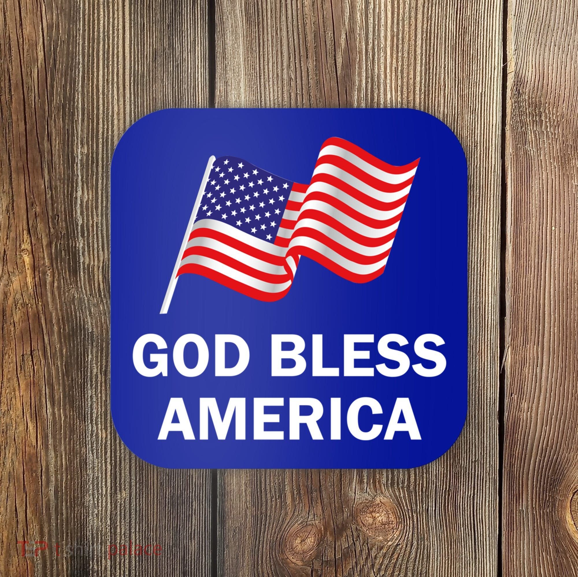 God Bless America Cool Gift Coaster