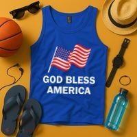 God Bless America Cool Gift Tank Top thumb 4
