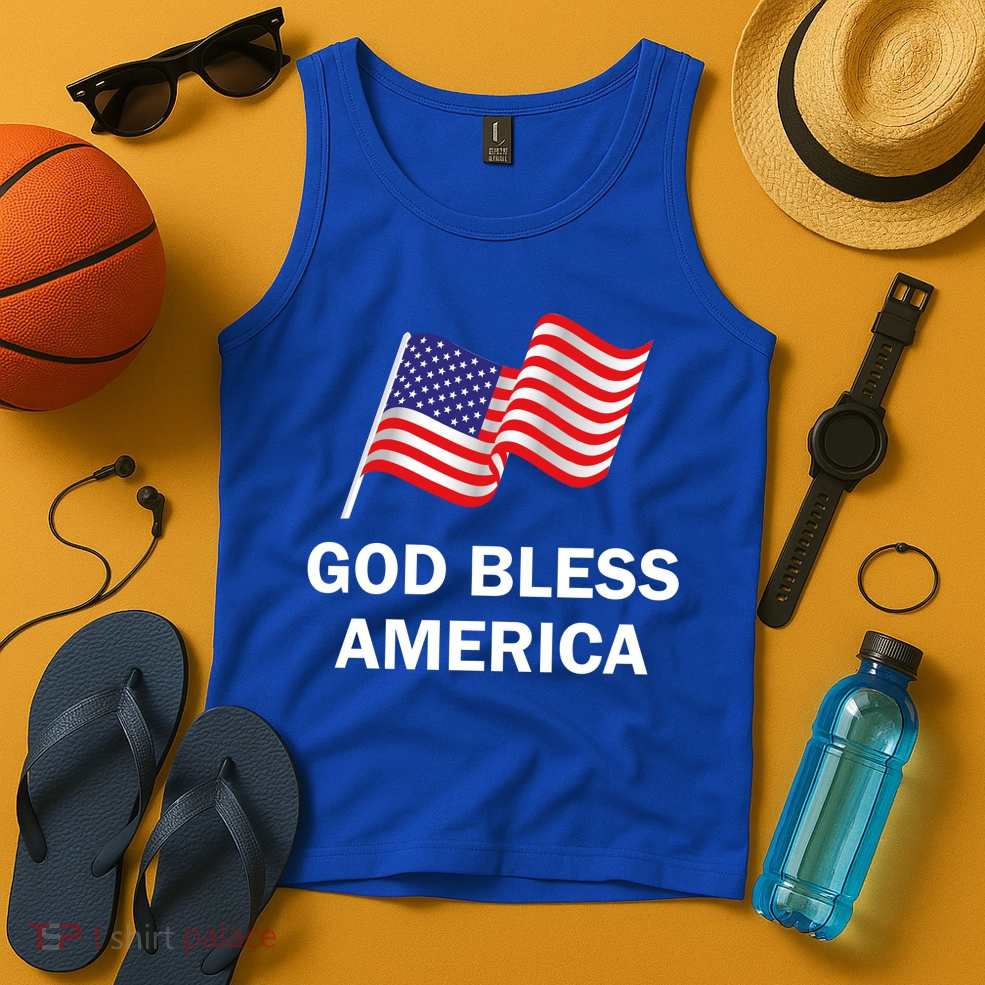God Bless America Cool Gift Tank Top