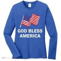 God Bless America Cool Gift Women's Long Sleeve Shirt thumb 0