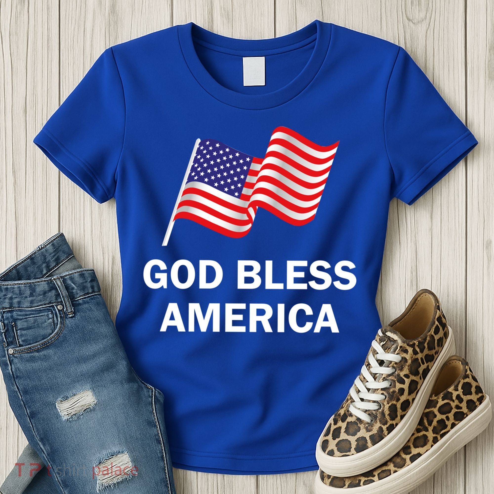 God Bless America Cool Gift Women's T-Shirt