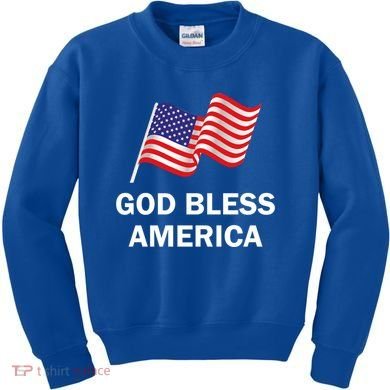 God Bless America Cool Gift Kids Sweatshirt