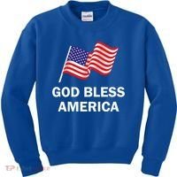 God Bless America Cool Gift Kids Sweatshirt thumb 0
