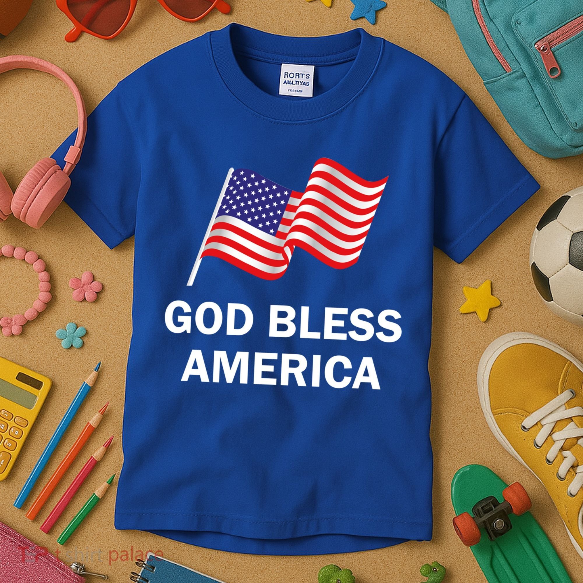 God Bless America Cool Gift Kids T-Shirt