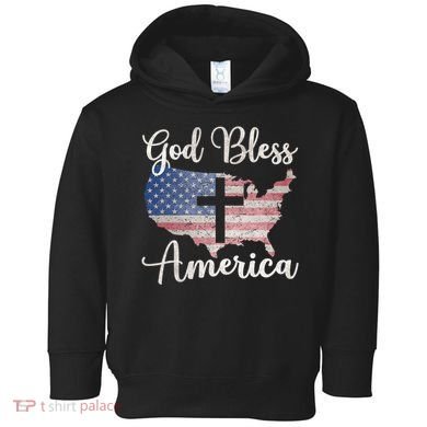 God Bless America Toddler Hoodie