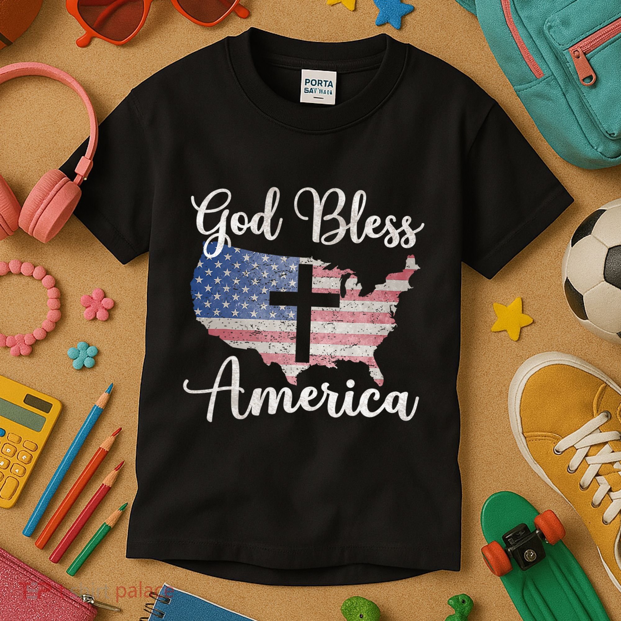 God Bless America Kids T-Shirt