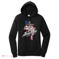 God Bless America Land Of The Brave Gift Women's Hoodie thumb 0