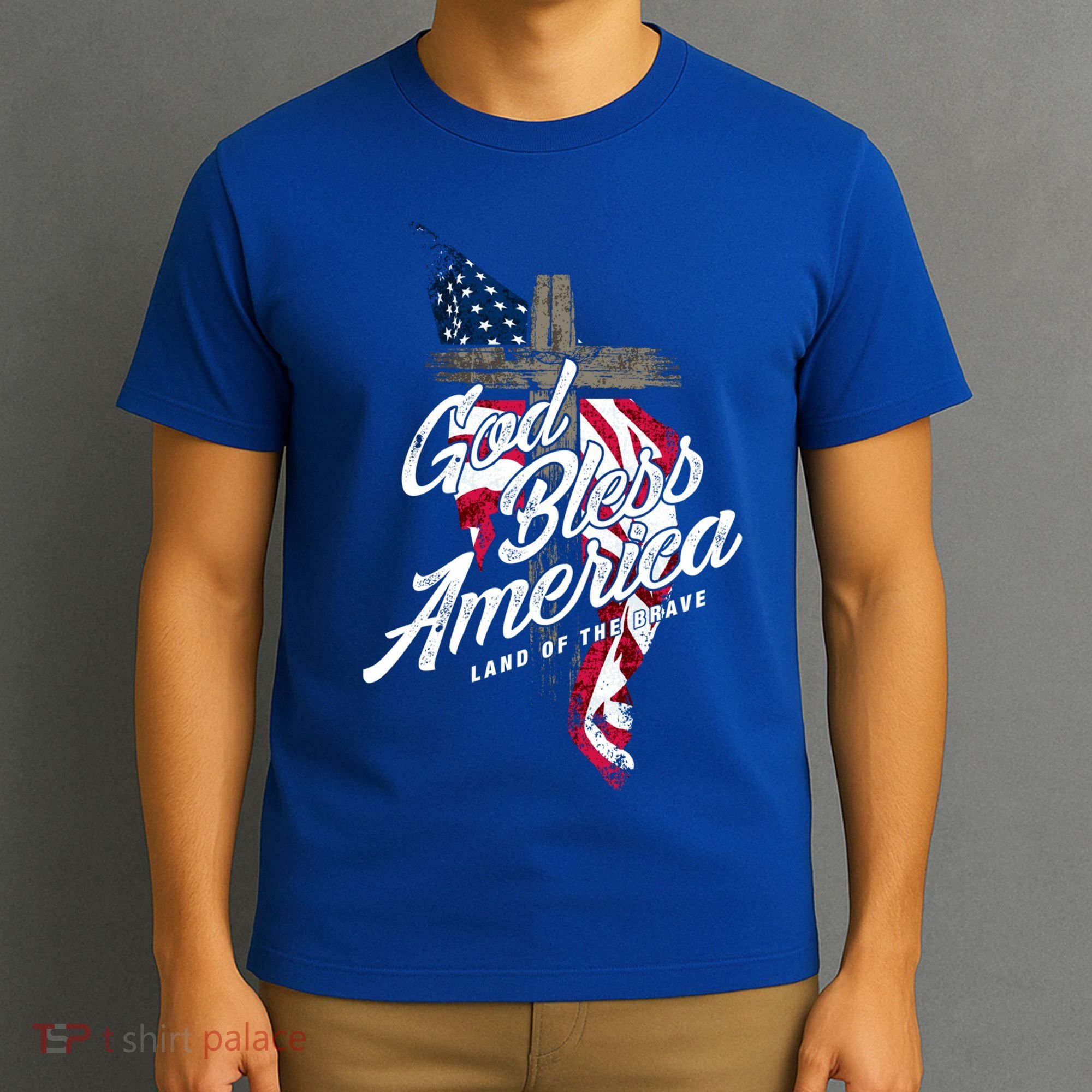 God Bless America Land Of The Brave Gift T-Shirt