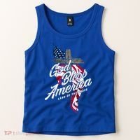 God Bless America Land Of The Brave Gift Tank Top thumb 2