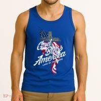God Bless America Land Of The Brave Gift Tank Top thumb 3